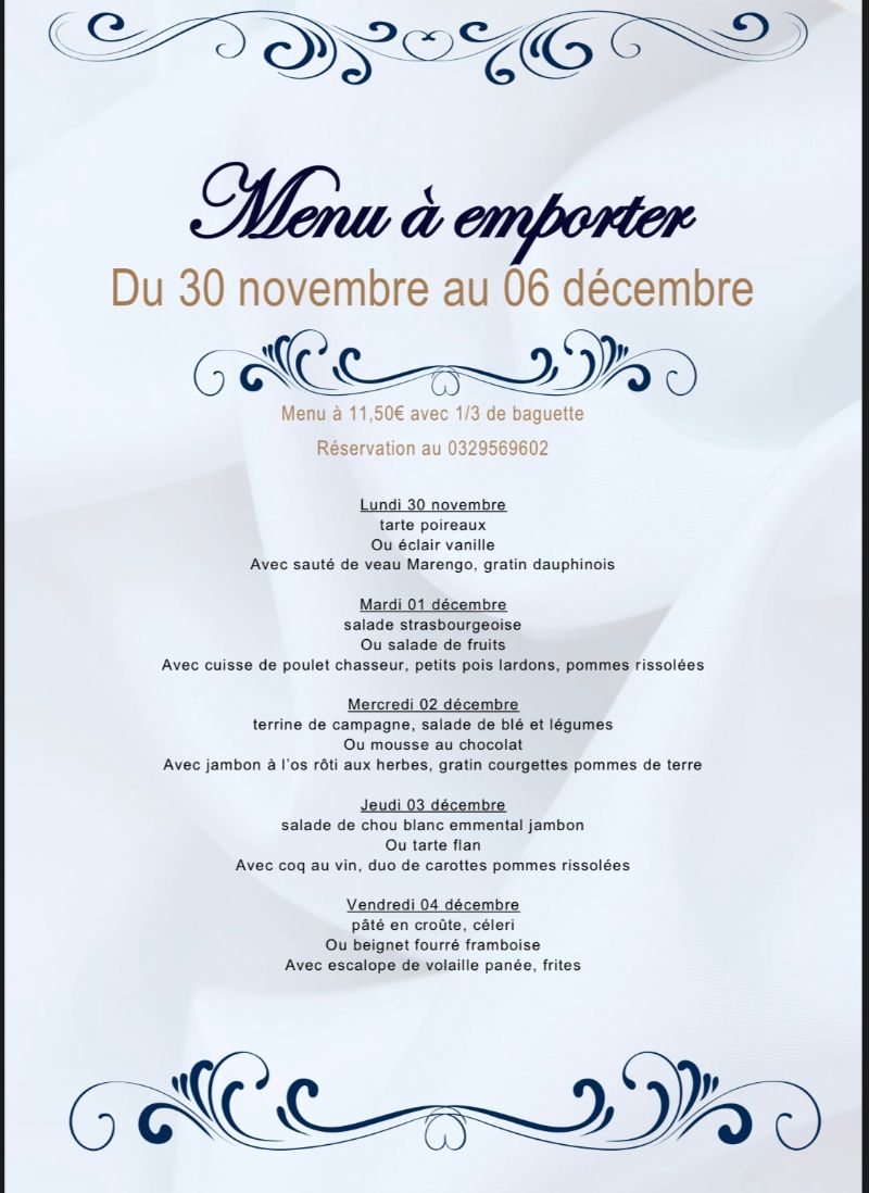 IMG_3999.JPG 30 NOVEMBRE | Restaurant Les 2 Frères Distrib’2frères et Emporter semaine du 30 novembre au 06 décembre La Bresse 1