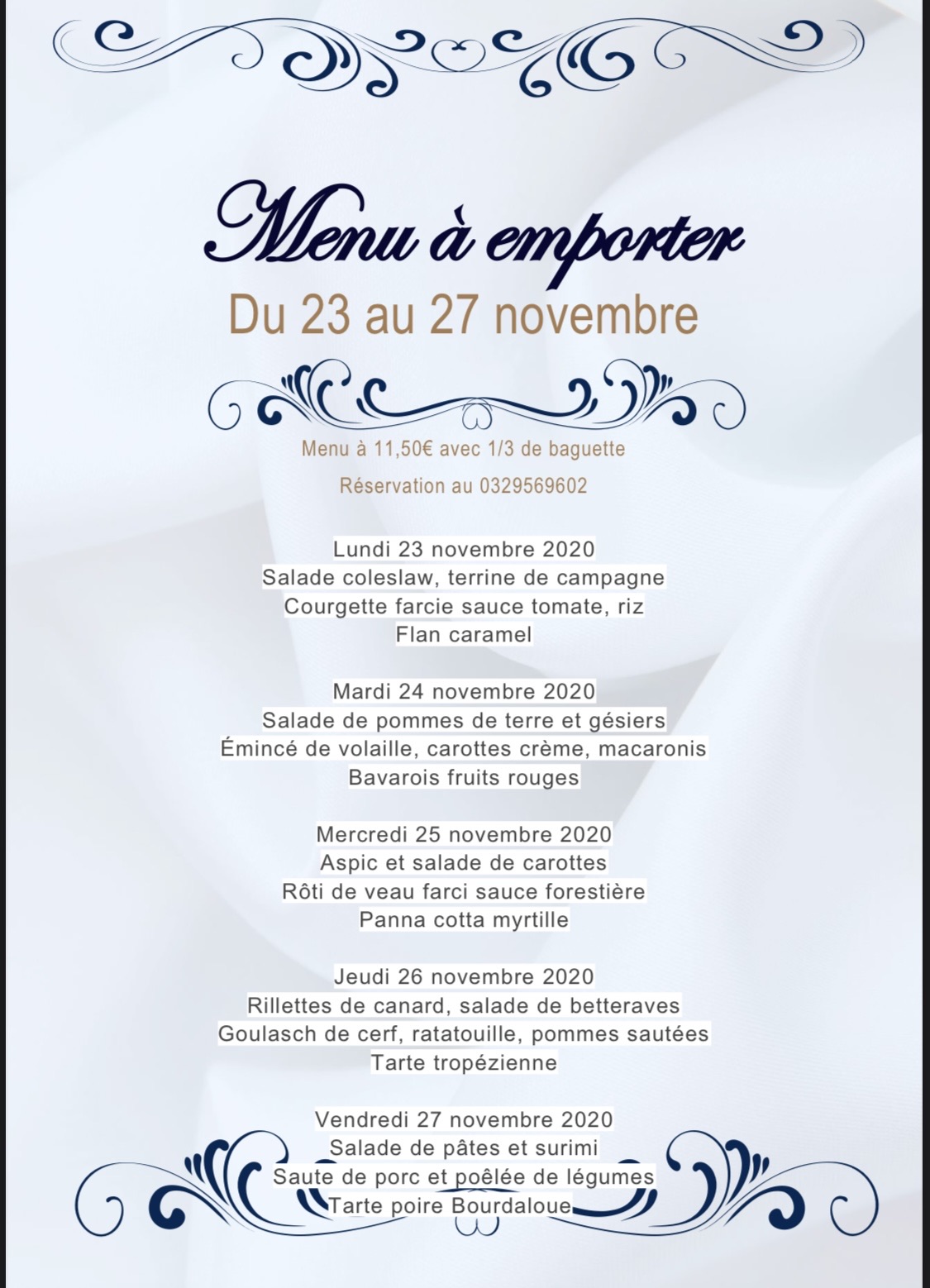 PHOTO_2 | Restaurant Les 2 Frères Menus à emporter du 23 au 27 novembre Wintzenheim 0