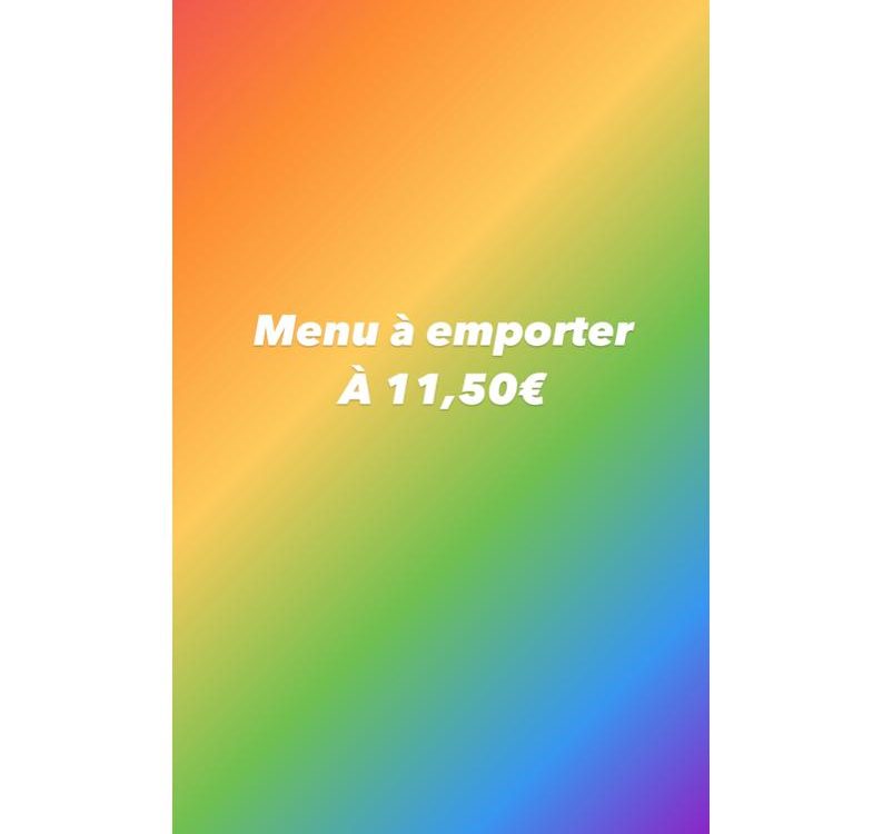Menus à emporter chaud du 11 au 15 janvier Raon-l'Étape