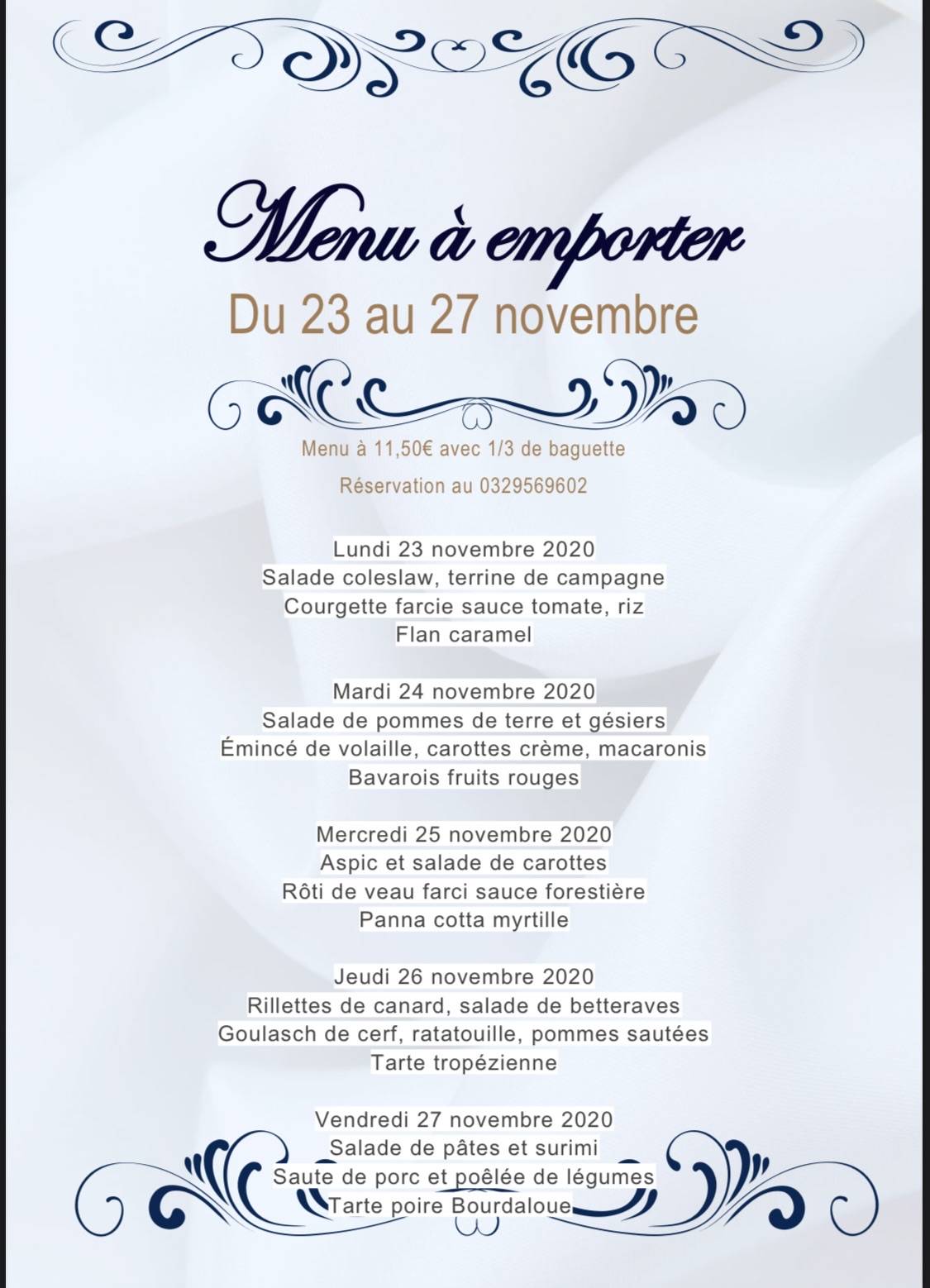 PHOTO_2 | Restaurant Les 2 Frères Menus à emporter du 23 au 27 novembre Wintzenheim 0