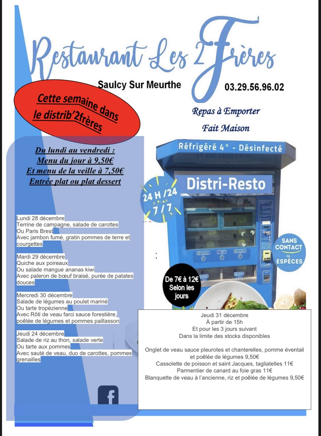 11F65C00 E6BC 4ABF A8D0 C1B859E3B2C1 | Restaurant Les 2 Frères Semaine du 28 décembre au 03 janvier dans le distrib’2frères et à emporter chaud Rambervillers 0