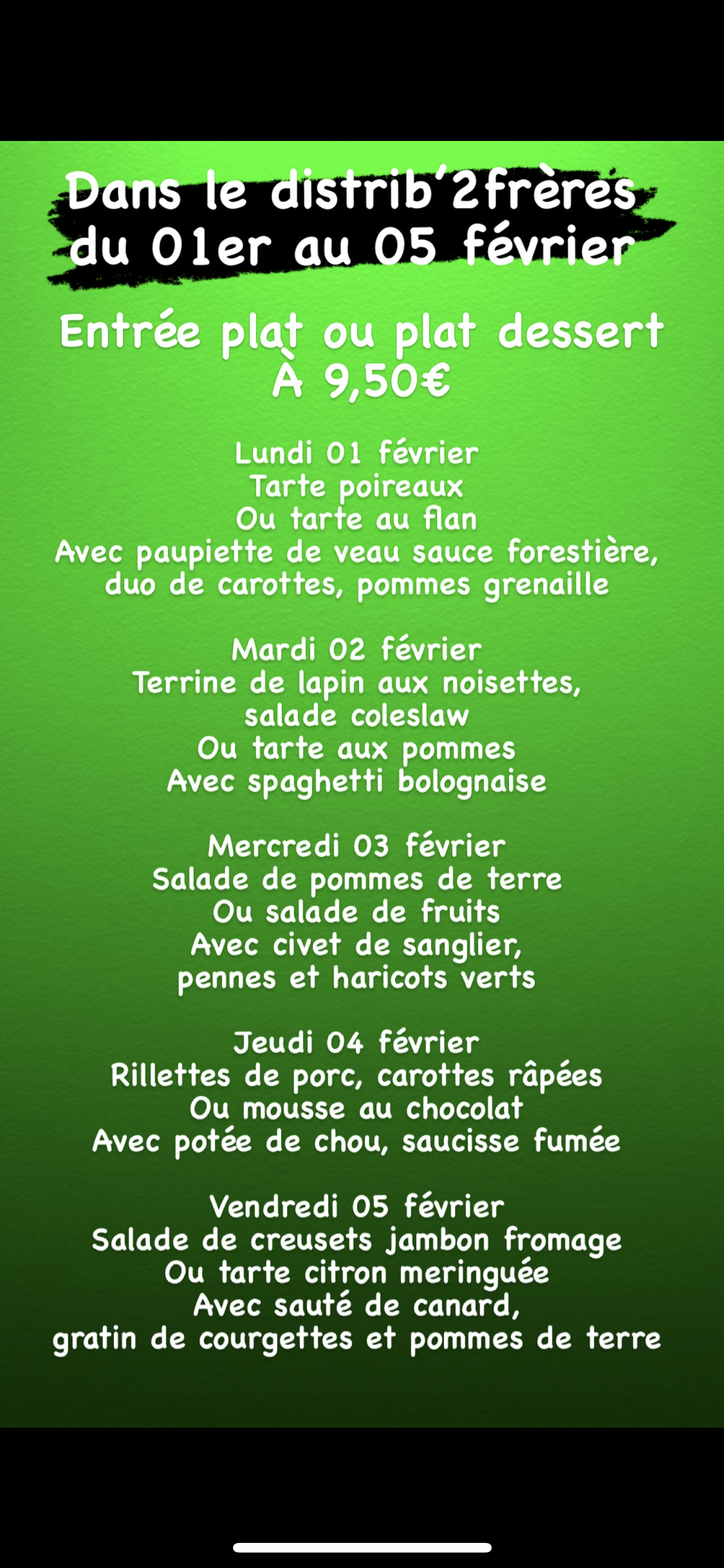 049E447F 3564 4A44 A22F 9DB4F57D5487 | Restaurant Les 2 Frères Dans le distrib’2frères du lundi 01er février au vendredi 05 février Wintzenheim 0