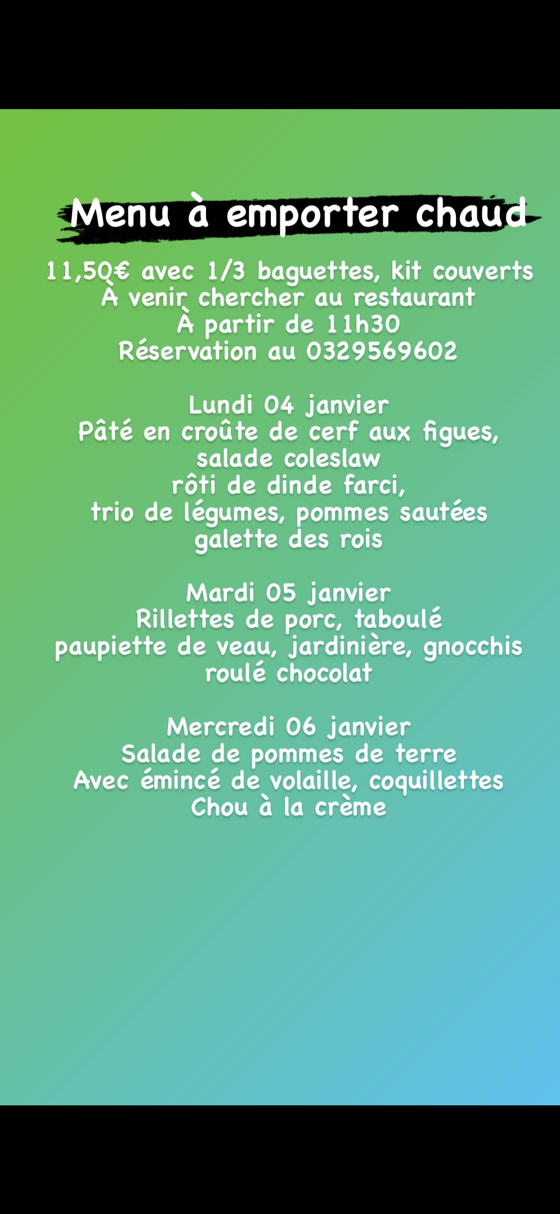 26A791B4 7311 48DB 8232 35807A5DACD7 | Restaurant Les 2 Frères Nos propositions du 04 au 07 janvier dans le distrib’2frères et à emporter Ribeauville 1