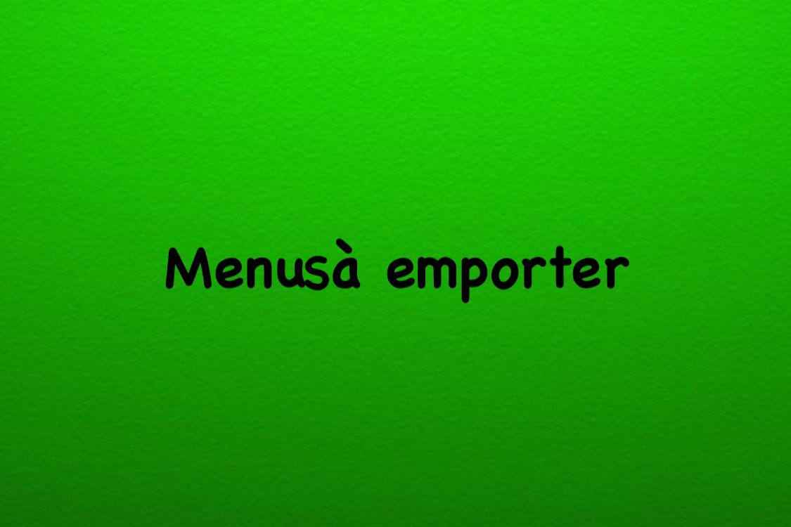 Menus à emporter chaud du lundi 01er février au vendredi 05 février Saint-Dié-des-Vosges