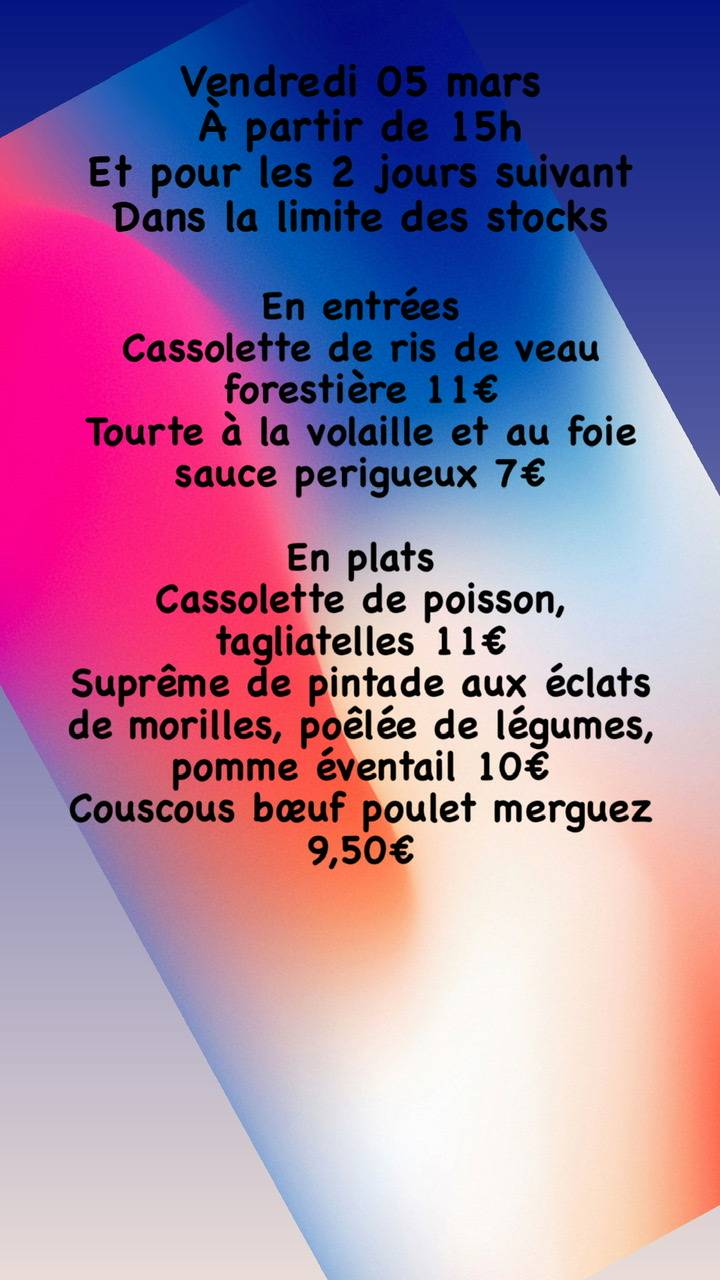 F265416E 3305 41B2 A505 05566EC6465A | Restaurant Les 2 Frères Dans le distrib’2frères du vendredi 05 au dimanche 07 mars La Bresse 0
