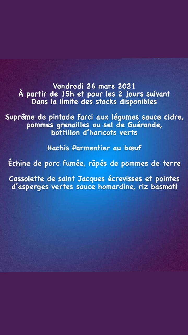 Dans le distrib’2frères du vendredi 26 mars au dimanche 28 mars La Bresse 0