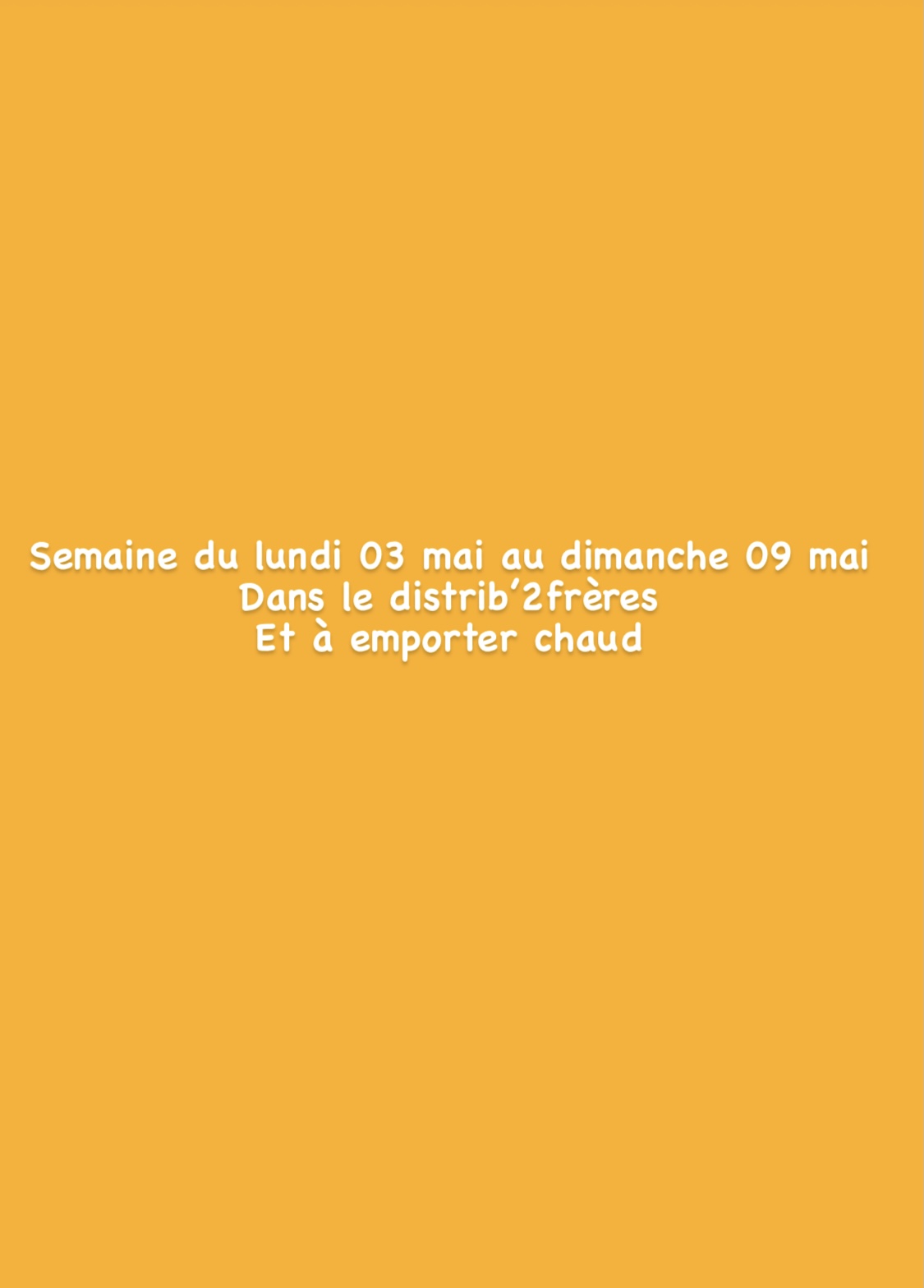 Propositions de plats à emporter du mardi 19 avril au dimanche 24 avril Wintzenheim