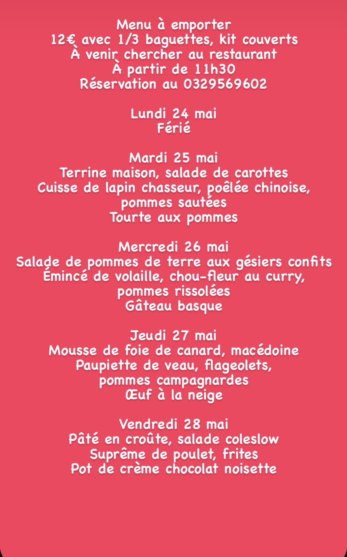 2F19D215 4E95 4095 A5C4 9731F4EE7484 | Restaurant Les 2 Frères Dans le distrib’2frères et à emporter chaud du mardi 25 mai au dimanche 30 mai Gérardmer 0