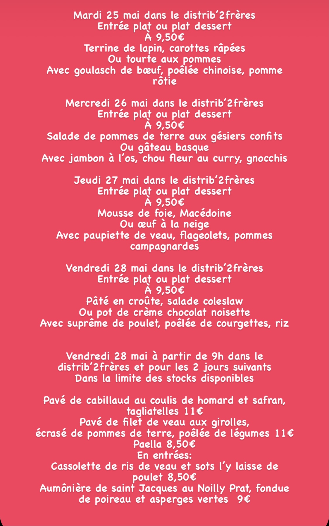 521B405B EB09 41B0 87EF E20870B5C065 | Restaurant Les 2 Frères Dans le distrib’2frères et à emporter chaud du mardi 25 mai au dimanche 30 mai Ingersheim 1