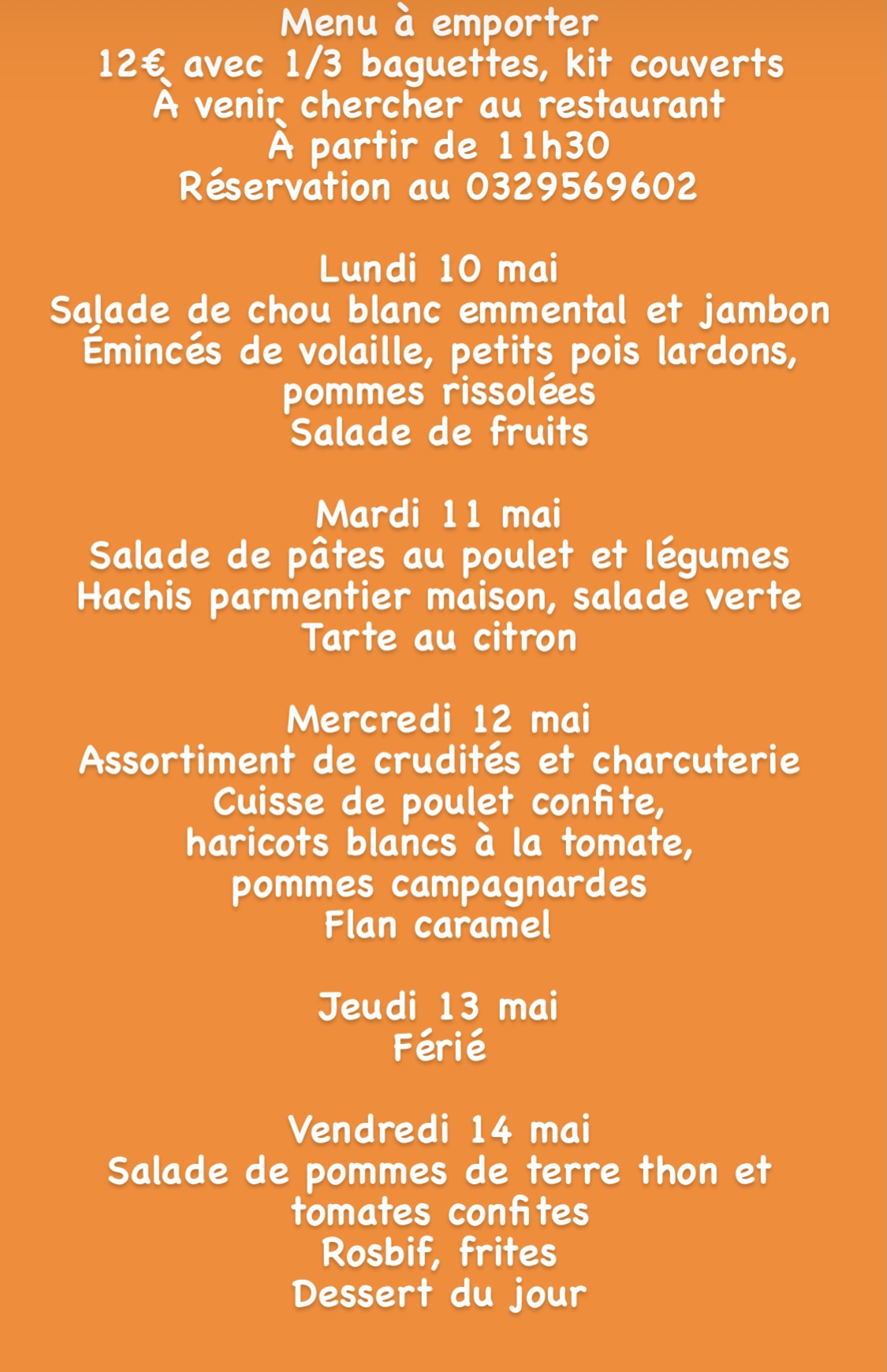 EEE1B8E3 1DAB 4C8B 983E 98A42F1ABD1C | Restaurant Les 2 Frères Semaine du 10 mai au 16 mai dans le distrib’2frères et à emporter chaud Ribeauville 2