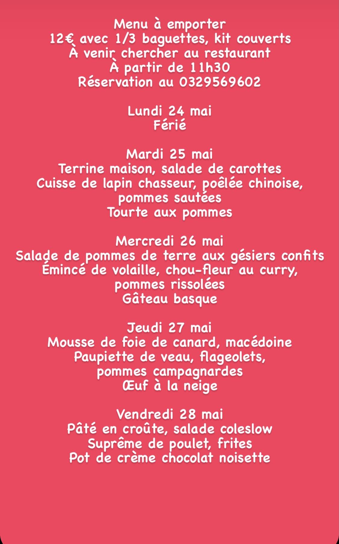2F19D215 4E95 4095 A5C4 9731F4EE7484 | Restaurant Les 2 Frères Dans le distrib’2frères et à emporter chaud du mardi 25 mai au dimanche 30 mai Gérardmer 0